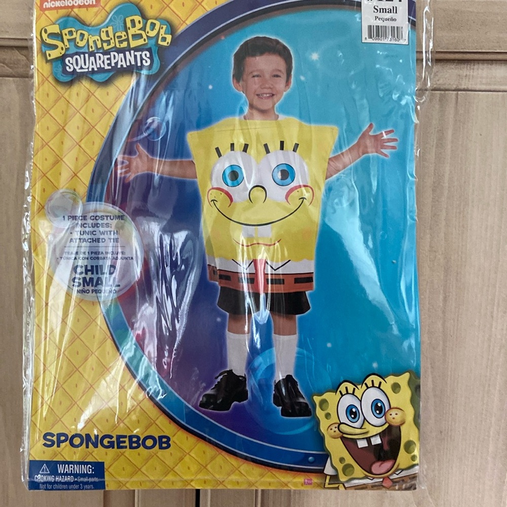 SpongeBob SquarePants costume sz S 4-6 Nickelodeon